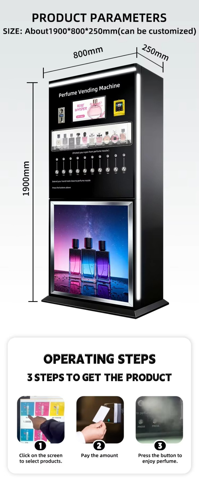 Intelligenter Parfüm-Verkaufsa – Perfume Fragrance Sale Bewertung und Preis